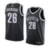 spencer dinwiddie nba nets jersey icon edition black men's 2019 20