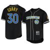 stephen curry black baseball shirt jersey