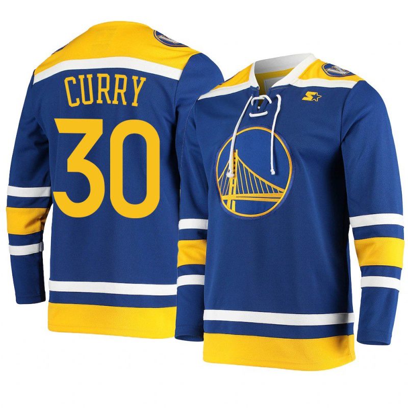 stephen curry hockey fashion jersey pointman royal