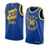 stephen curry jersey hardwood classics blue men's