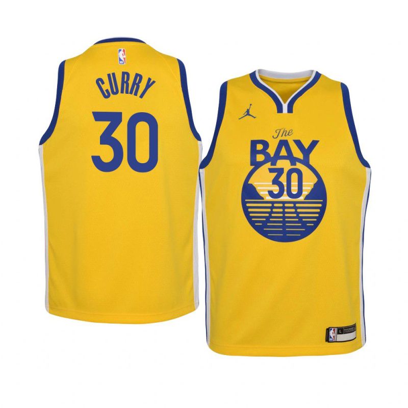 stephen curry jersey statement gold jordan brand youth