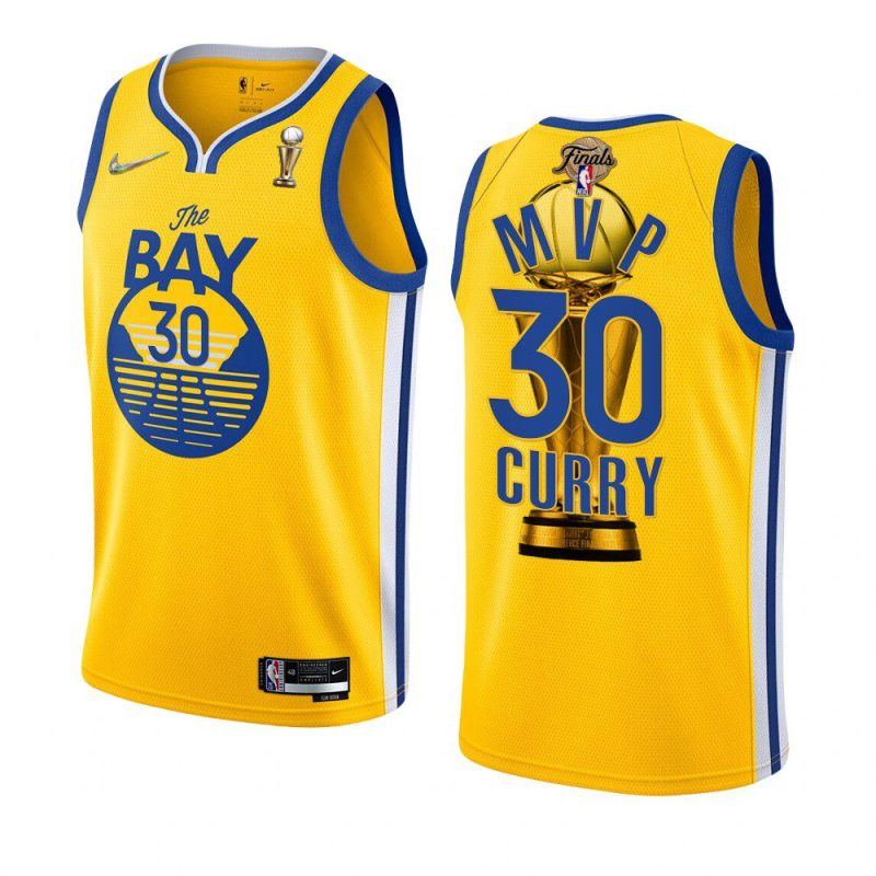 stephen curry warriors western conference finals mvp 2022 goldjersey gold