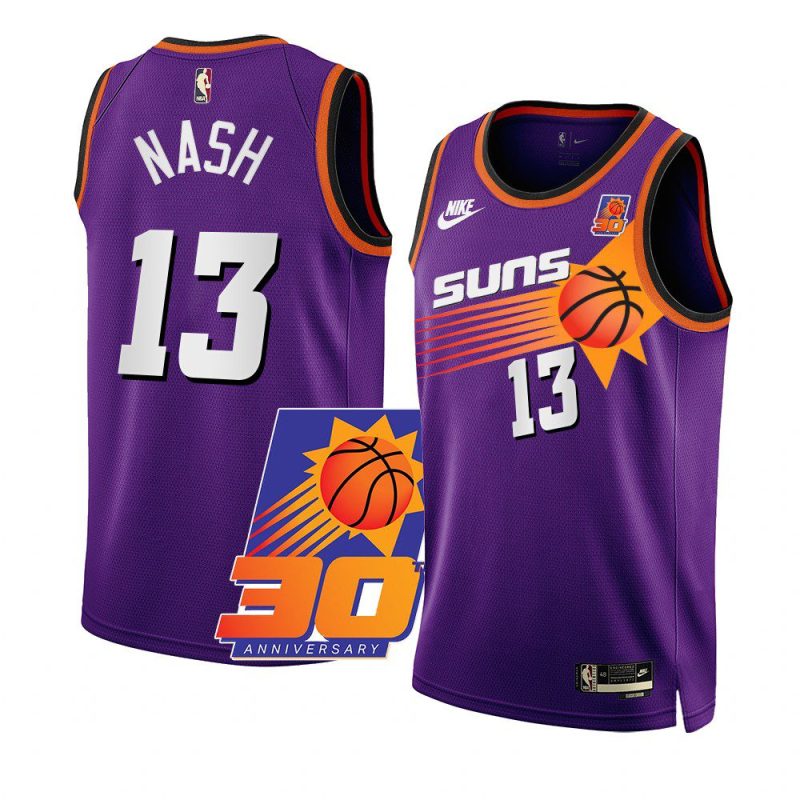 steve nash classic edition jersey 30th anniversary purple