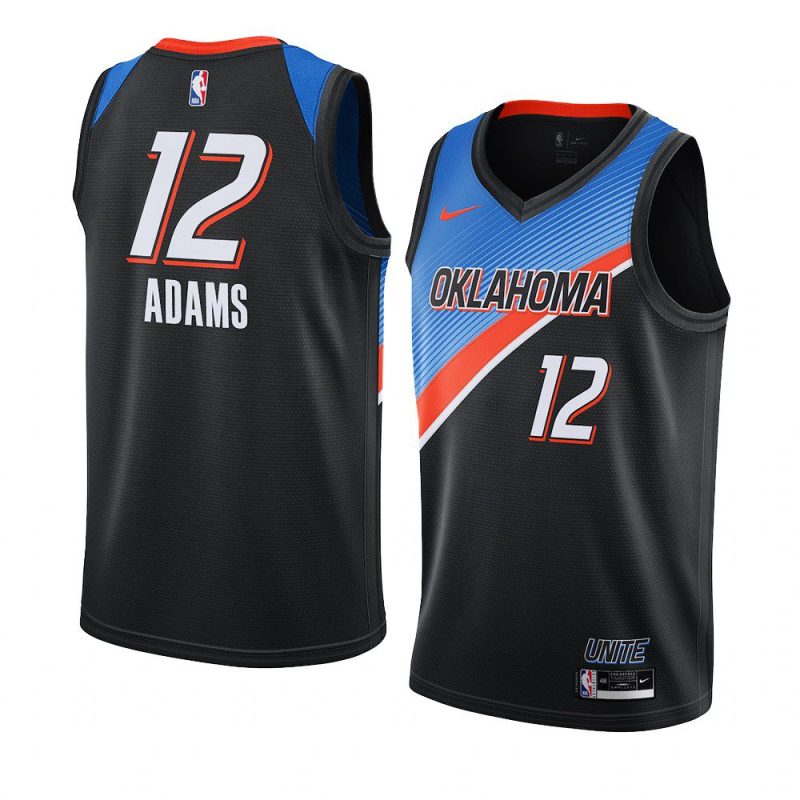 steven adams jersey city edition black player men