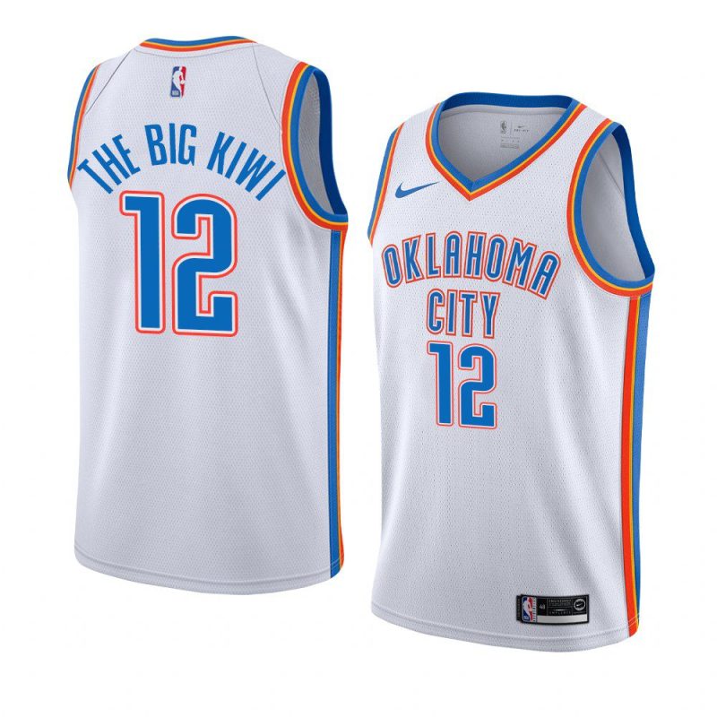 steven adams white nickname the big kiwi jersey