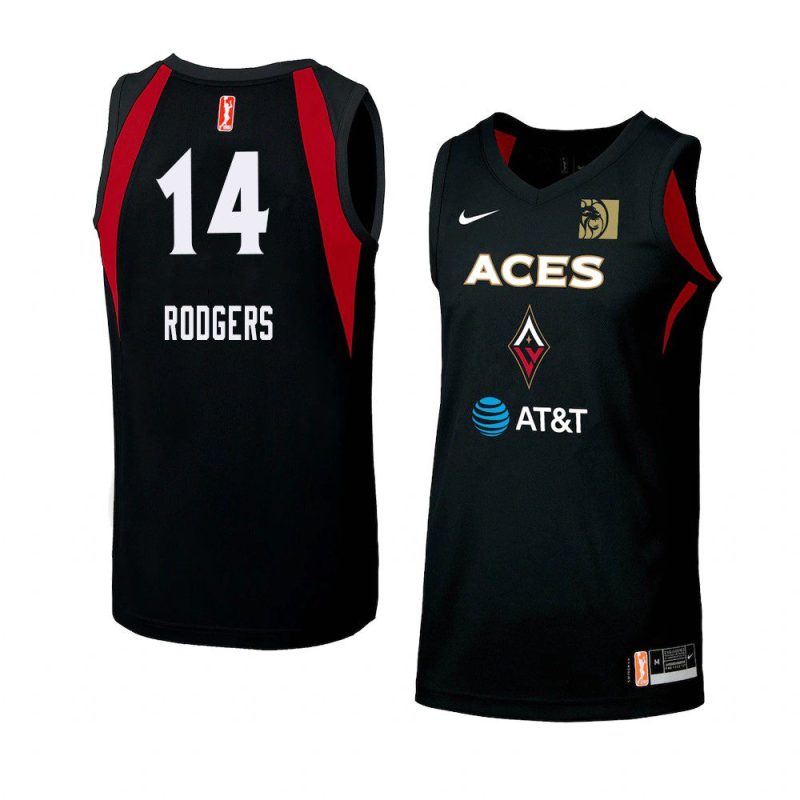 sugar rodgers women's jersey swingman black 2021