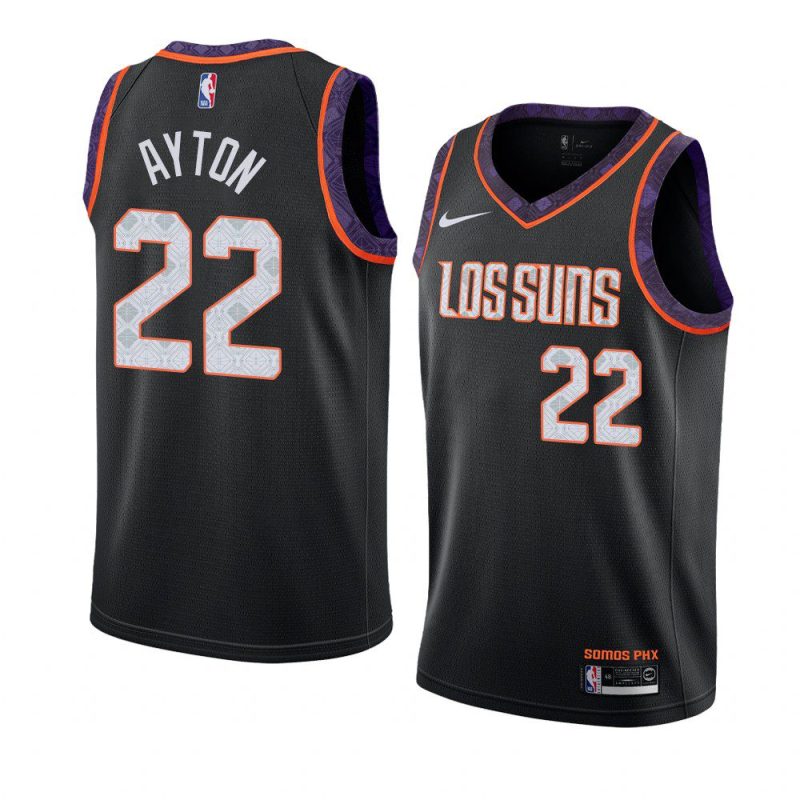 suns deandre ayton city jersey men's black 2019 20