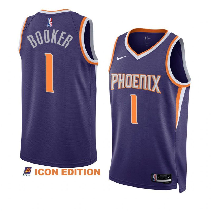 suns devin booker purple 2022 23icon edition swingman jersey