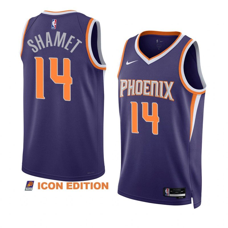 suns landry shamet purple 2022 23icon edition swingman jersey