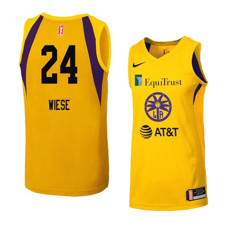 sydney wiese women's jersey swingman yellow 2021