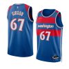 taj gibson wizardsjersey 2022city edition navy75th diamond