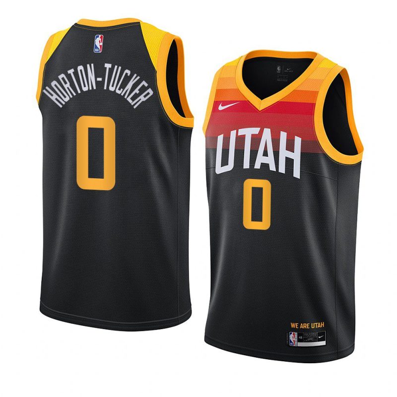 talen horton tucker jazzjersey city edition black75th diamond