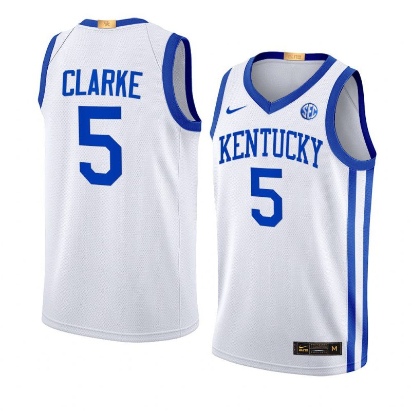 terrence clarke alumni basketball jersey home white 2022 23