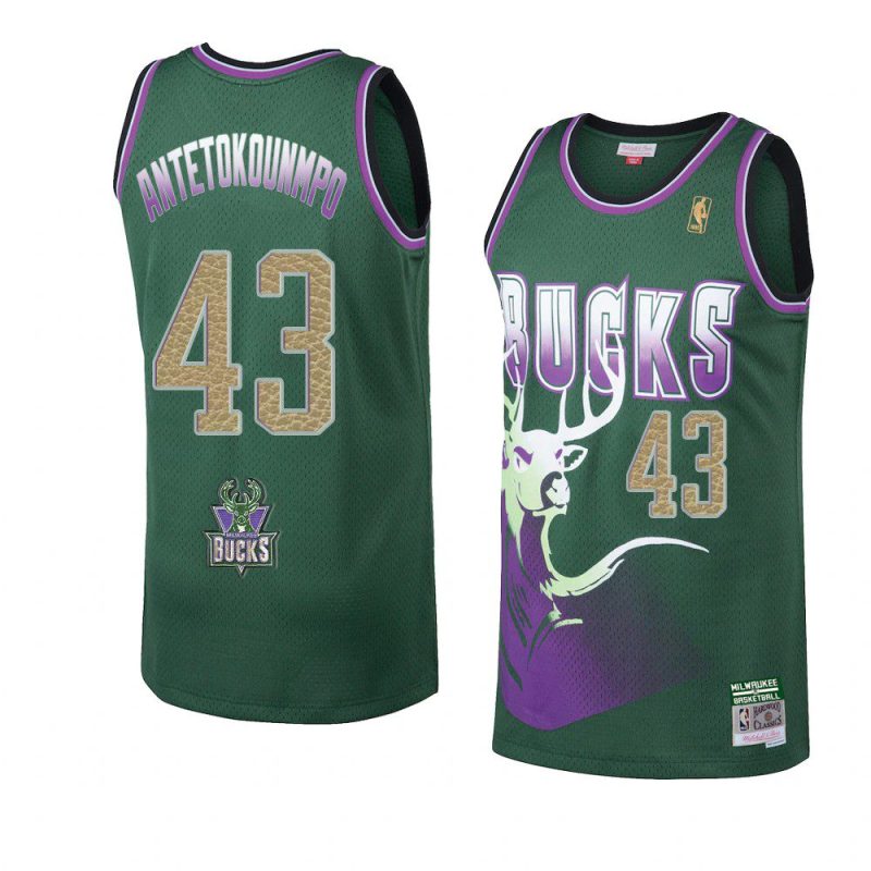 thanasis antetokounmpo buckskins limited jersey hardwood classics green 2021