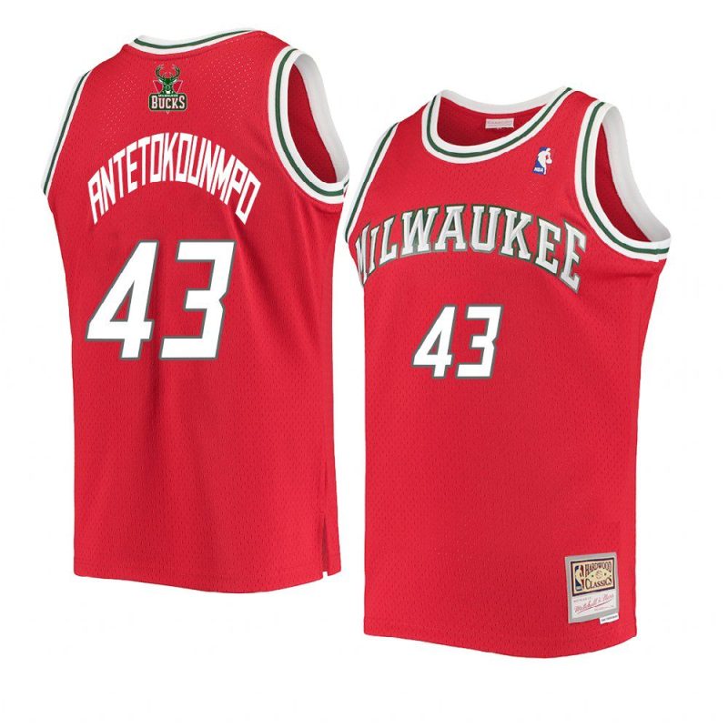 thanasis antetokounmpo swingman jersey hardwood classics red