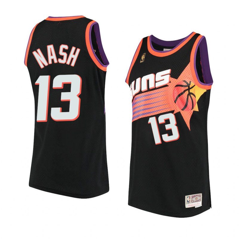 throwback 90s steve nash jersey hardwood classics black