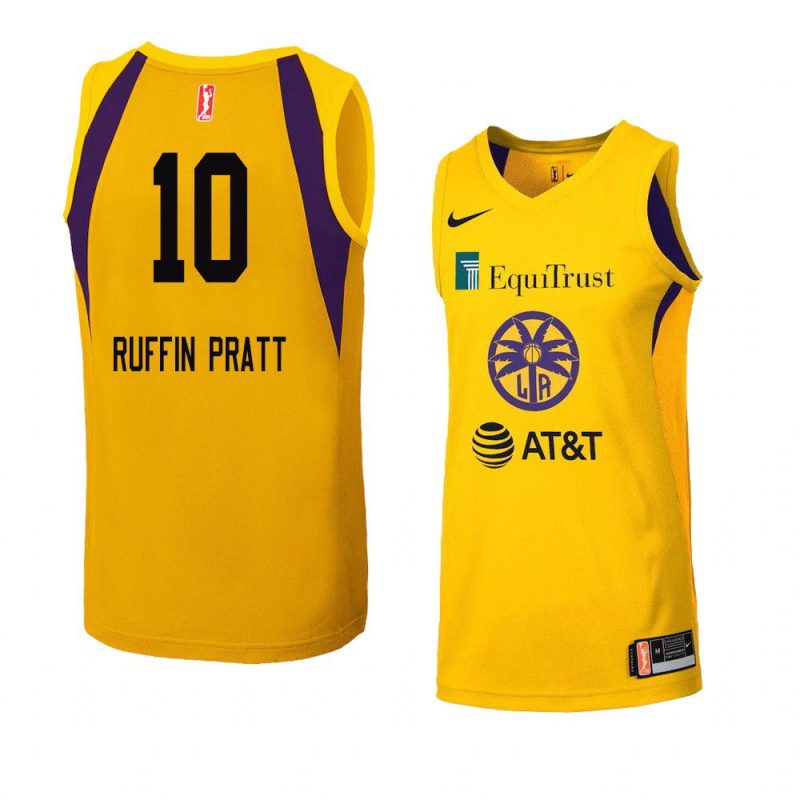 tierra ruffin pratt women's jersey swingman yellow 2021