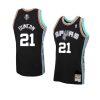 tim duncan retired player jersey hardwood classics black 2021