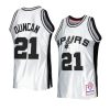 tim duncan spurs jersey 1998 99 hardwood classics platinum 75th anniversary