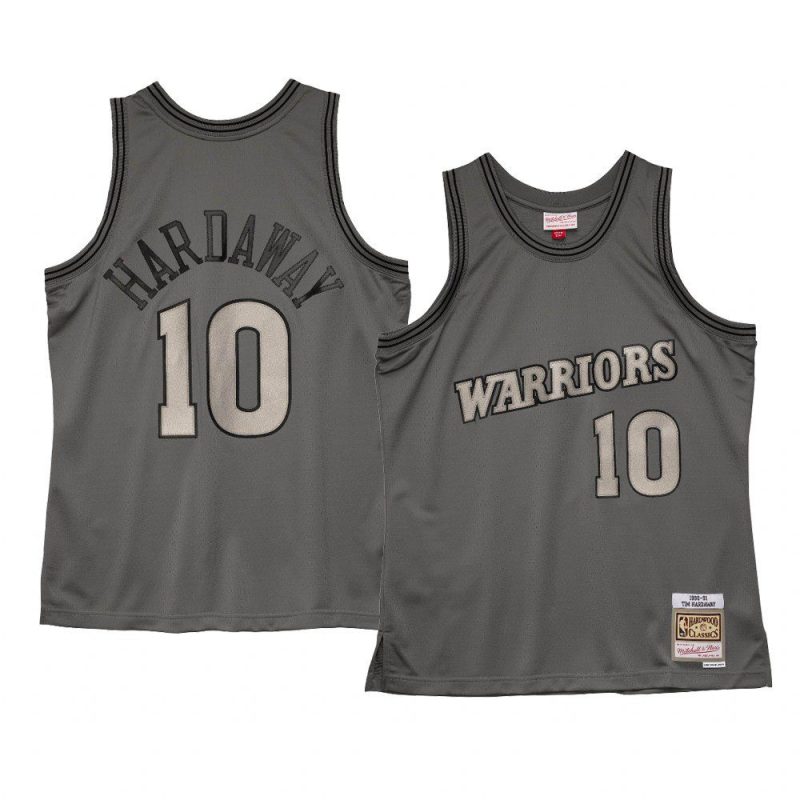 tim hardaway hardwood classics 1990 91 metal works jersey charcoal