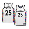 timberwolves austin rivers white 2022 23city edition bob dylan jersey