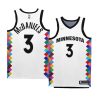 timberwolves jaden mcdaniels white 2022 23city edition bob dylan jersey