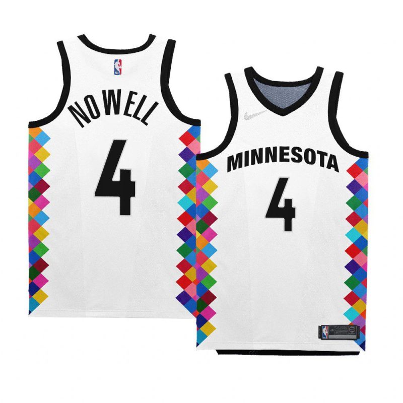 timberwolves jaylen nowell white 2022 23city edition bob dylan jersey