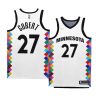 timberwolves rudy gobert white 2022 23city edition bob dylan jersey