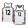 timberwolves taurean prince white 2022 23city edition bob dylan jersey