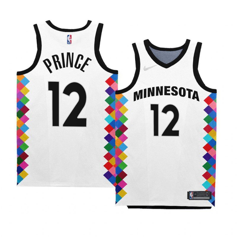 timberwolves taurean prince white 2022 23city edition bob dylan jersey