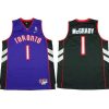 toronto raptors 1 tracy mcgrady soul swingman purple & black jersey