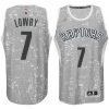 toronto raptors 7 kyle lowry city jersey light grey