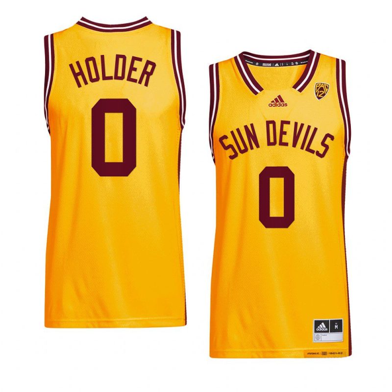 tra holder basketball jersey reverse retro gold