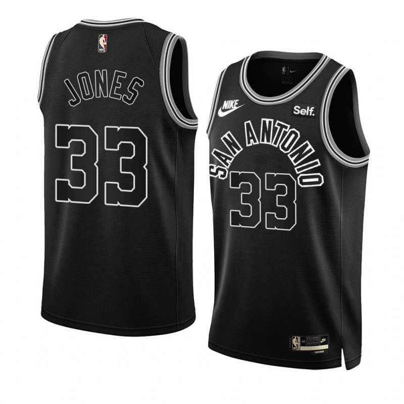 tre jones men 50 years jersey classic edition black