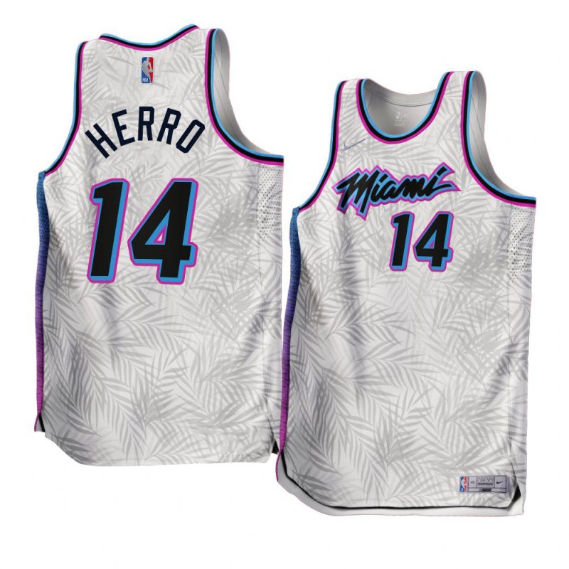 tyler herro heatjersey 2022 23earned edition white