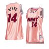 tyler herro women 75th anniversary jersey rose gold pink