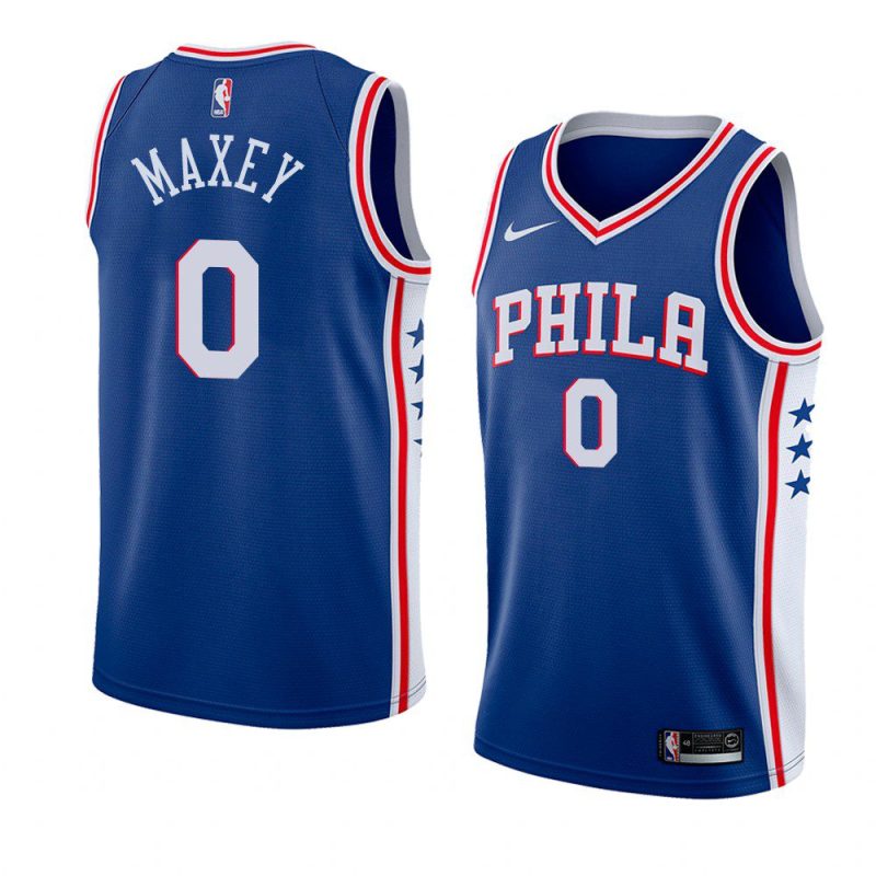 tyrese maxey jersey icon blue 2020 nba draft men