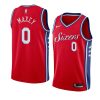 tyrese maxey jersey statement red 2020 nba draft men