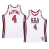 usa basketball 1992 olympics basketball christian laettner white authentic jersey