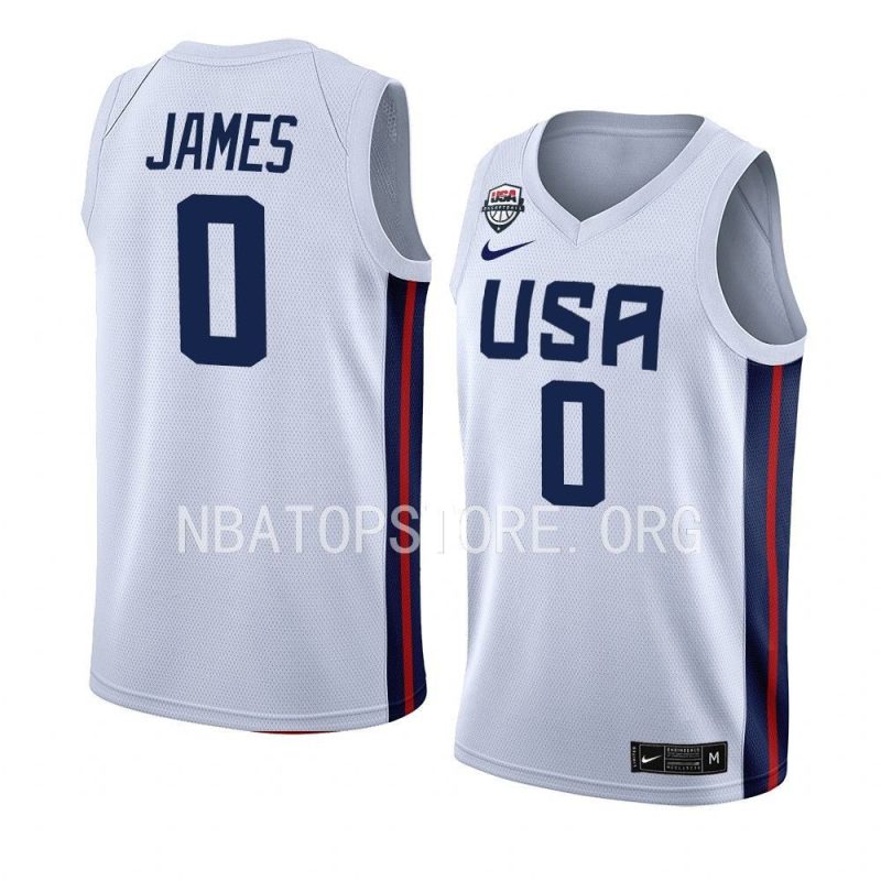 usa basketball 2023 hoop summit bronny james white jersey