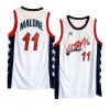 usa team 1996 olympics basketball karl malone white jersey