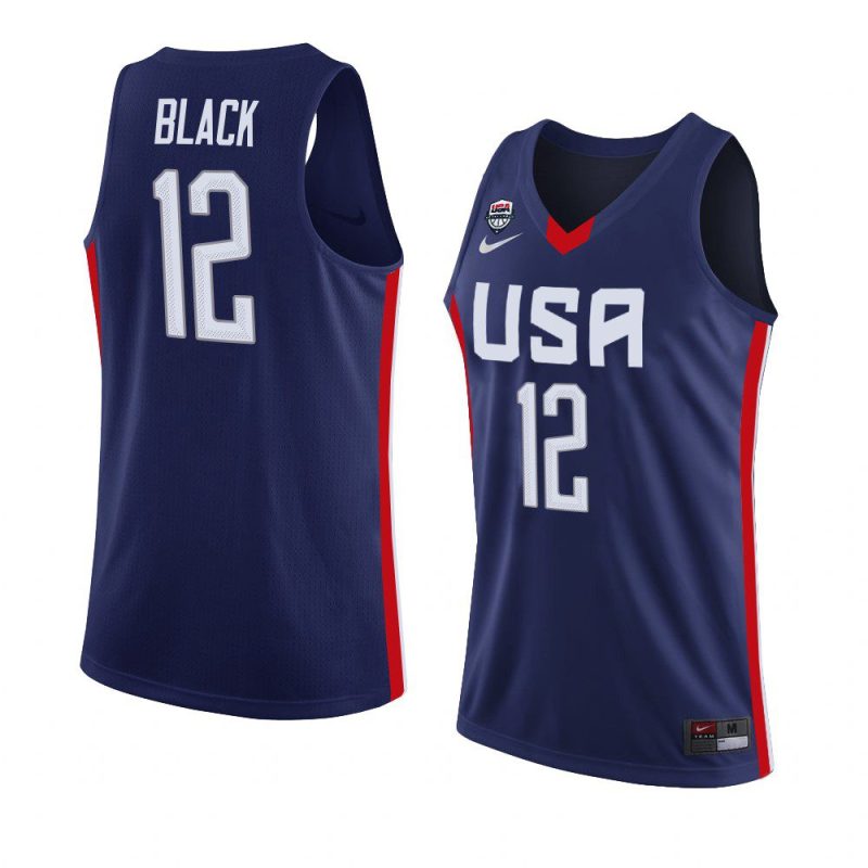 usa team 2022 fiba u18 americas champion anthony black navy jersey