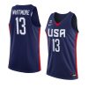 usa team 2022 fiba u18 americas champion cam whitmore navy jersey