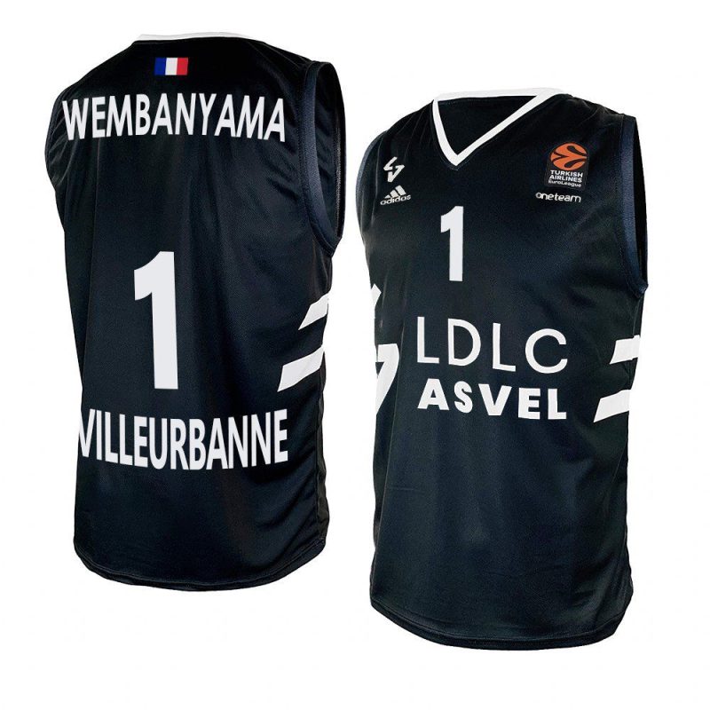 victor wembanyama away jersey 2023 nba draft top prospect black