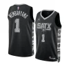 victor wembanyama spursjersey statement edition black2023 nba draft