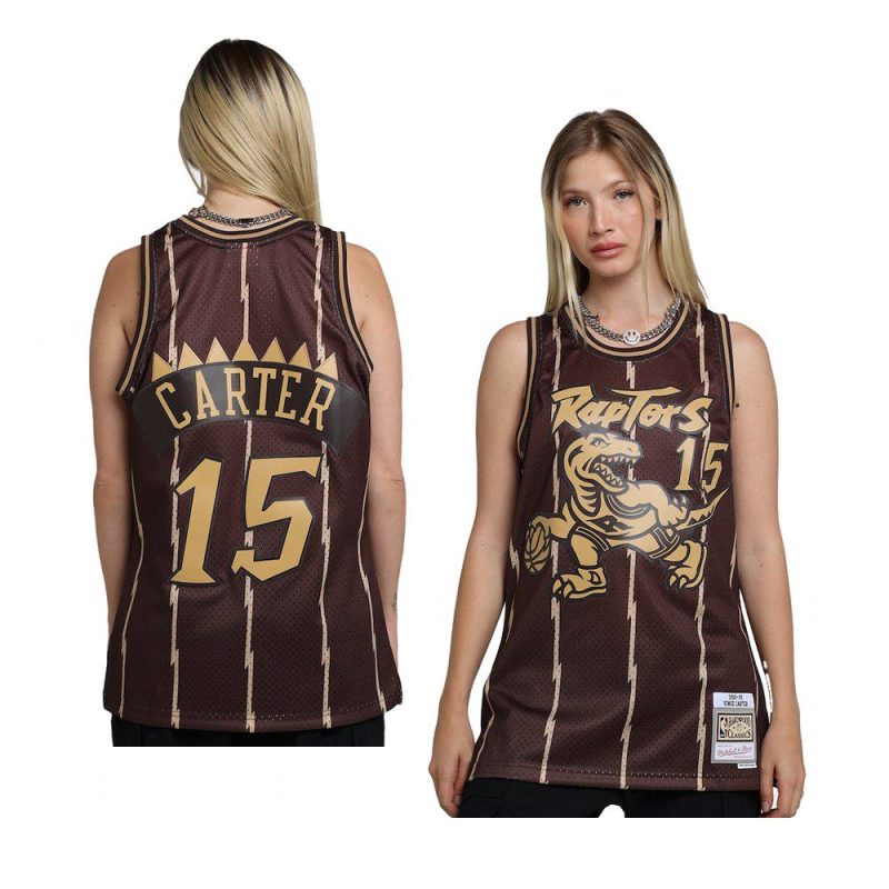 vince carter jersey 1998 99 hardwood classics lux brown swingman