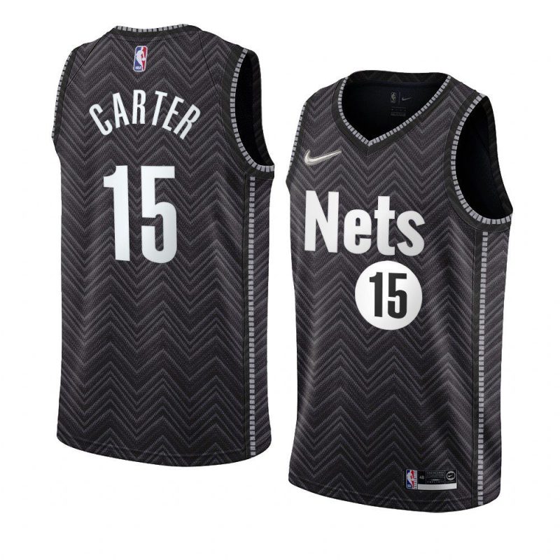 vince carter jersey authentic black earned edition men's