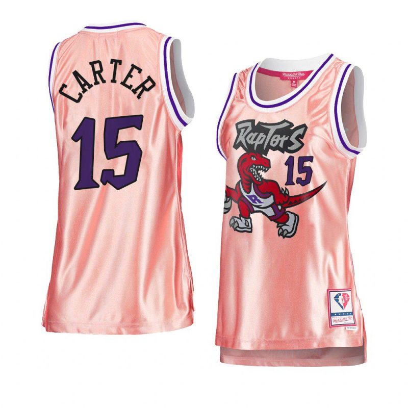 vince carter women 75th anniversary jersey rose gold pink