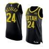 walker kessler 2022 23jazz jersey statement editionauthentic black