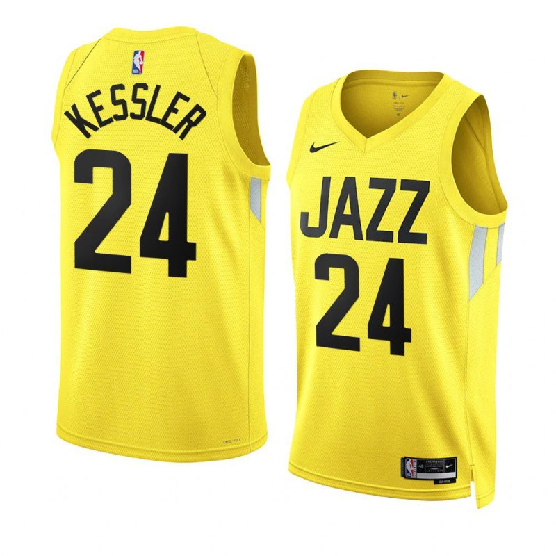 walker kessler jazzjersey 2022 23icon edition yellow